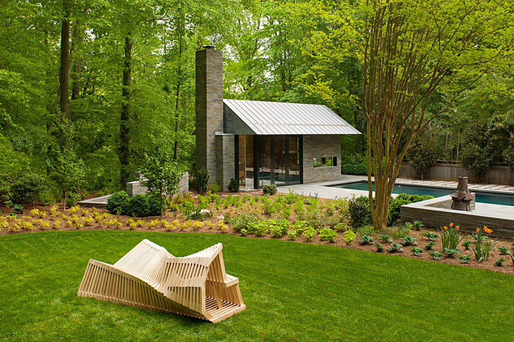 Private Pool & Pavillion by Peterson and Collins Builders