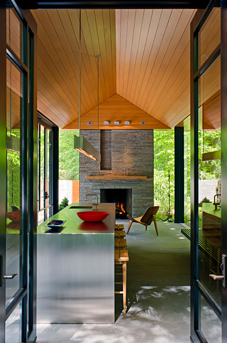 Private Pool & Pavillion by Peterson and Collins Builders