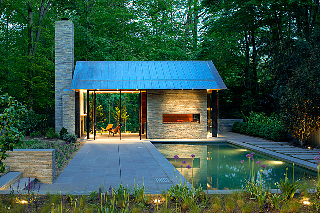 Private Pool & Pavillion by Peterson and Collins Builders