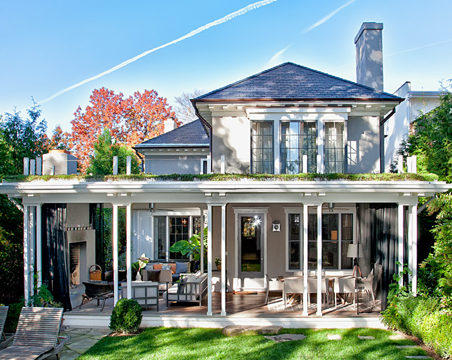 Rear Exterior, Cleveland Park Residence, built by Peterson and Collins Builders