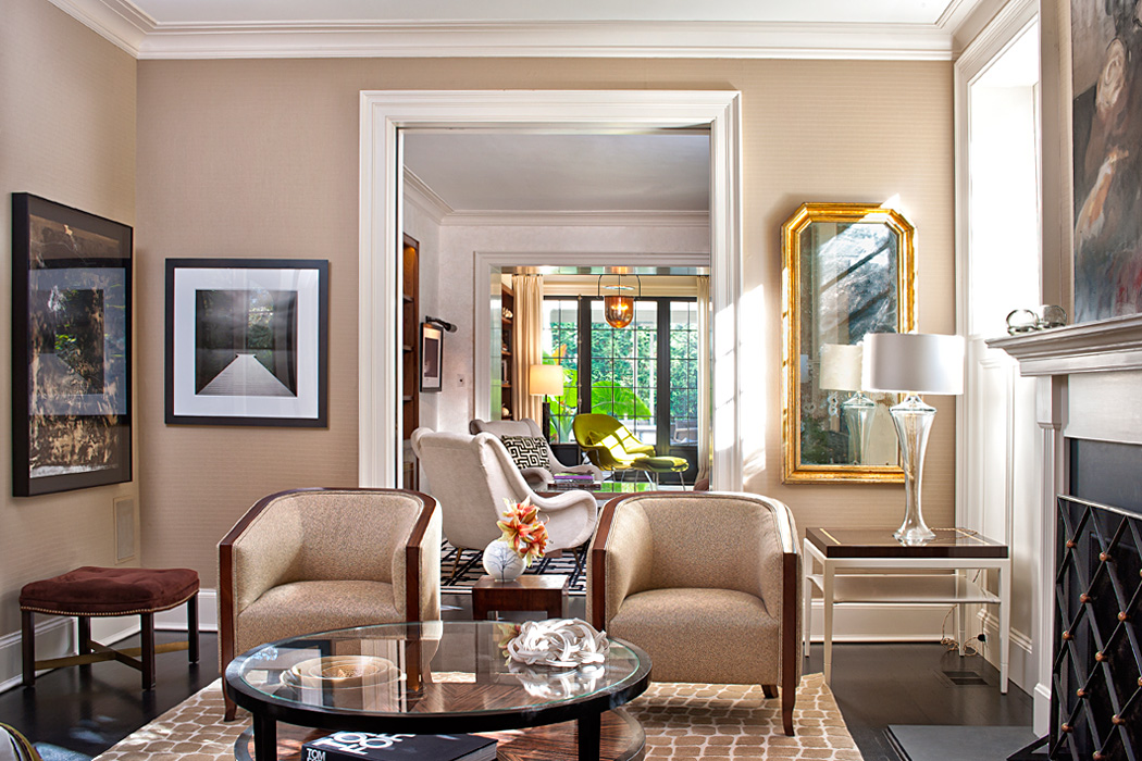 Salons, Cleveland Park Residence, built by Peterson and Collins Builders