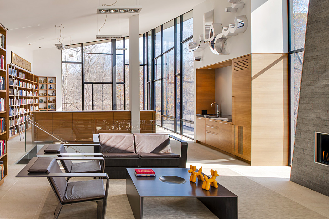 Difficult Run Home floor to ceiling windows