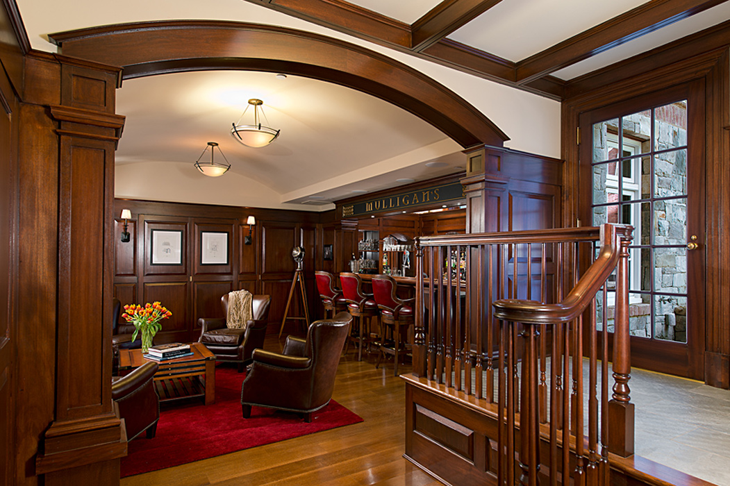 Custom Millwork in Wesley Heights Residence, built by Peterson and Collins