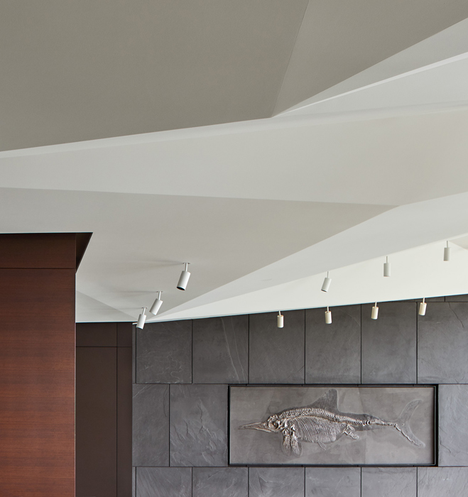 Ceiling, built by Peterson and Collins Builders