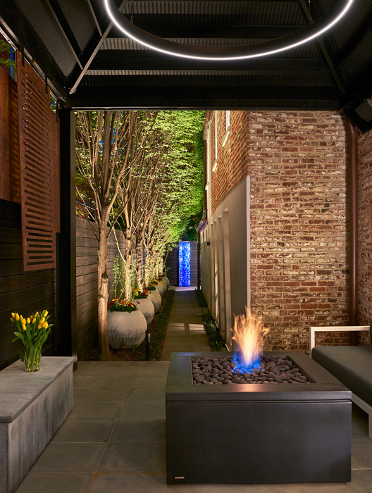 Exterior living space, Cox Row Residence, Peterson + Collins Builders