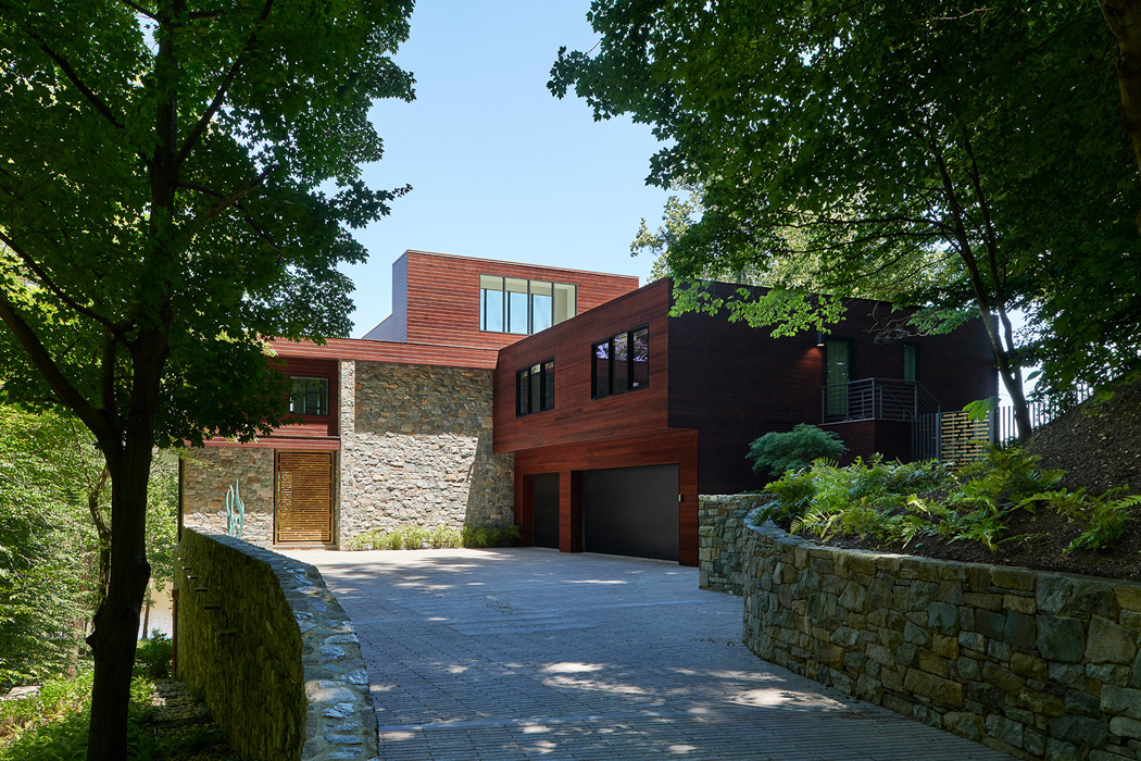 Entrance, , Potomac Overlook Residence, built by Peterson and Collins