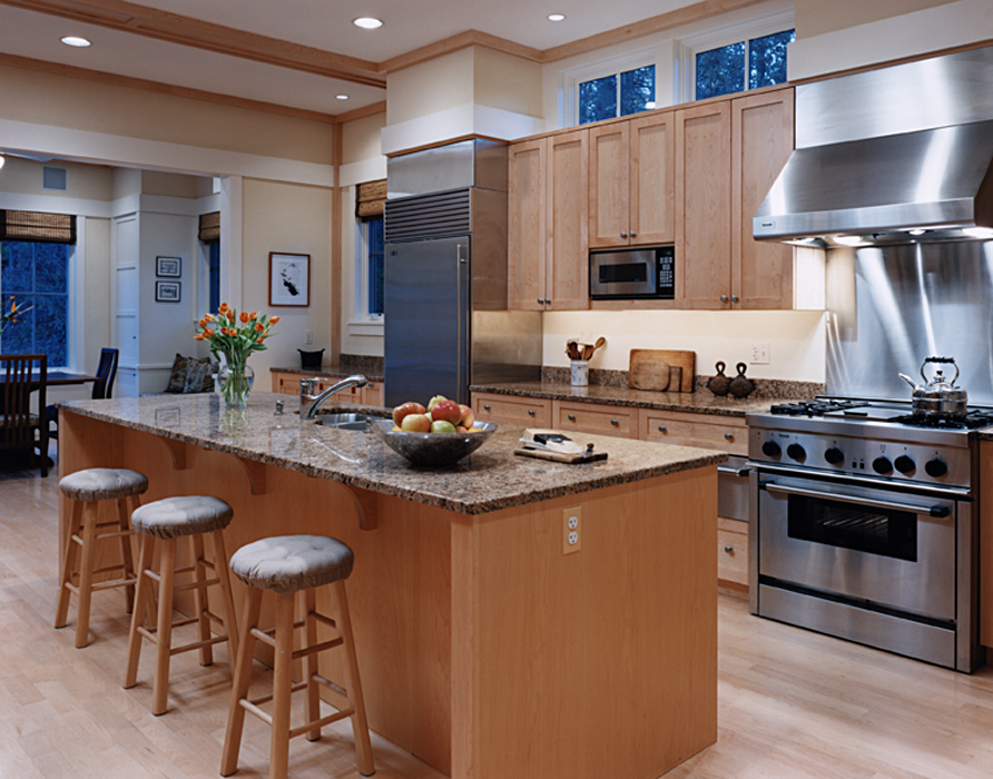 Kitchen, Rock Creek Residence, Custom home by Peterson and Collins Builders