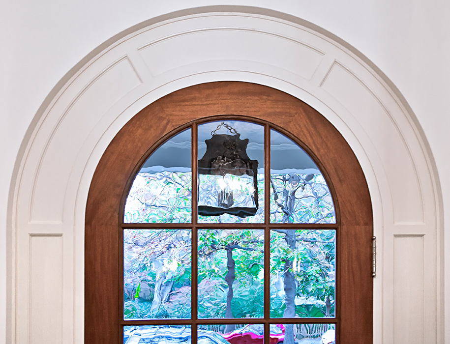 Custom Millwork, rounded door frame