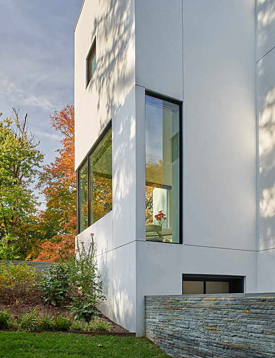 Levell Drive Residence walls and windows