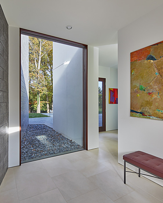 Levell Drive Residence Interior Floor to ceiling window